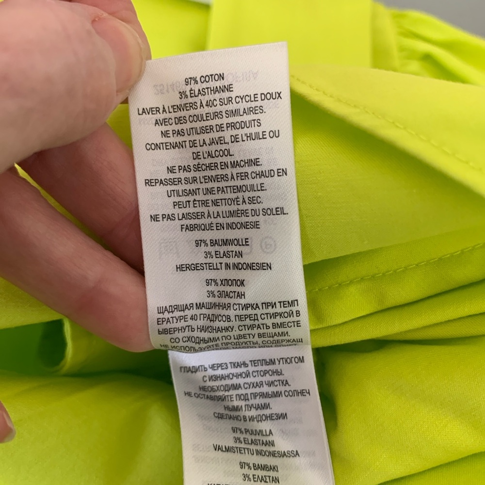 Ted Baker Sofia Ruffle Mini Dress Bright Green Size 4 - Picture 16 of 16